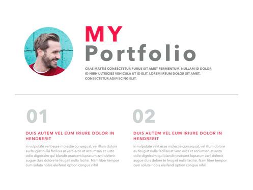 Personal Showcase Powerpoint and Google Slides Presentation Template, Slide 2, 04621, Presentation Templates — PoweredTemplate.com