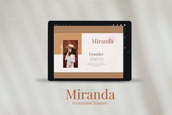 MIRANDA - PowerPoint Template, Dia 2, 04623, Presentatie Templates — PoweredTemplate.com