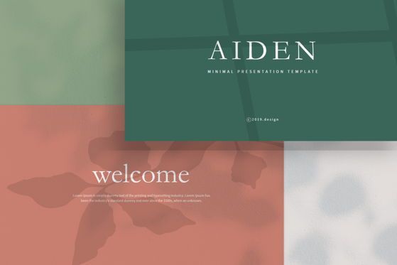 AIDEN - Google Slides, スライド 2, 04650, プレゼンテーションテンプレート — PoweredTemplate.com