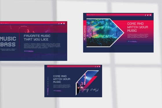 MUSICBASS - Google Slides, Deslizar 6, 04658, Modelos de Apresentação — PoweredTemplate.com