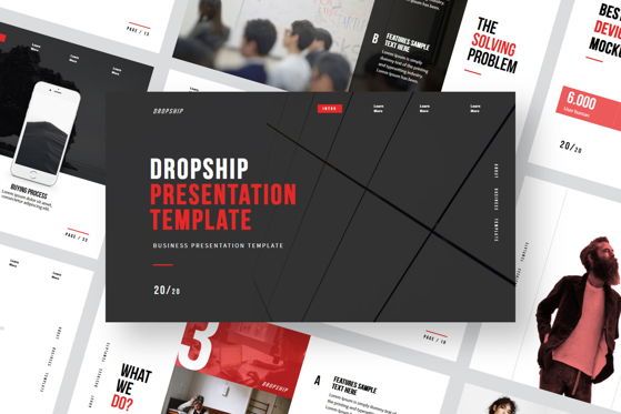 DROPSHIP - Keynote Template, Diapositive 3, 04685, Modèles de présentations — PoweredTemplate.com