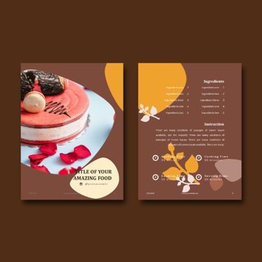 Recipe Cake Bakery eBook PowerPoint Template, Slide 6, 04714, Presentation Templates — PoweredTemplate.com