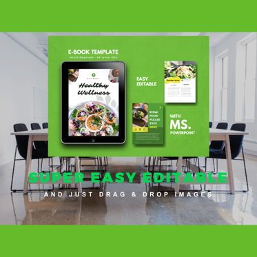 Recipe Vegan eBook PowerPoint Template, Dia 10, 04716, Presentatie Templates — PoweredTemplate.com
