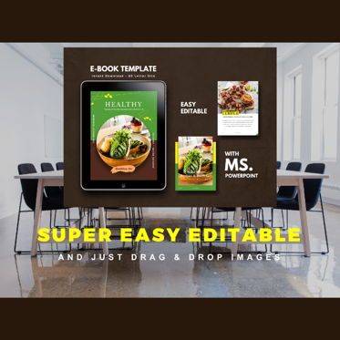 Vegetarian Recipe eBook PowerPoint Template, Slide 10, 04718, Presentation Templates — PoweredTemplate.com
