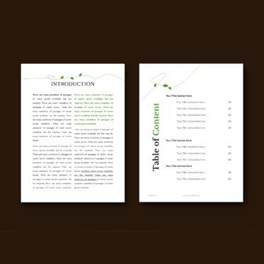 Vegetarian Recipe eBook PowerPoint Template, Slide 4, 04718, Presentation Templates — PoweredTemplate.com