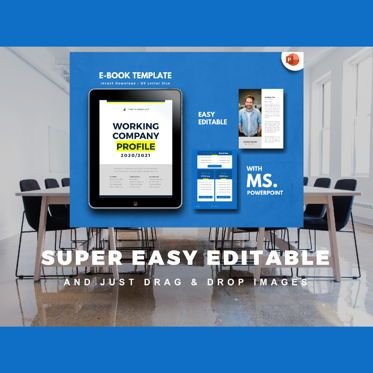 Company Profile 2020 eBook PowerPoint Template zip, Diapositive 10, 04720, Modèles commerciaux — PoweredTemplate.com