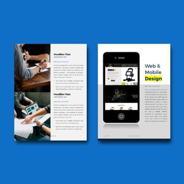 Company Profile 2020 eBook PowerPoint Template zip, Diapositive 8, 04720, Modèles commerciaux — PoweredTemplate.com