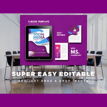 Social Media Secret eBook PowerPoint Template, Diapositive 10, 04722, Infographies — PoweredTemplate.com
