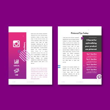 Social Media Secret eBook PowerPoint Template, 幻灯片 7, 04722, 信息图 — PoweredTemplate.com