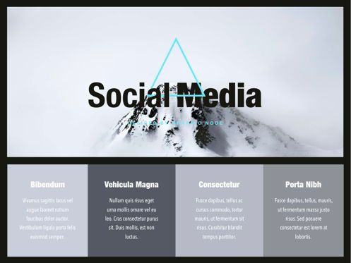 Top Social Powerpoint and Google Slides Presentation Template, Slide 4, 04731, Presentation Templates — PoweredTemplate.com