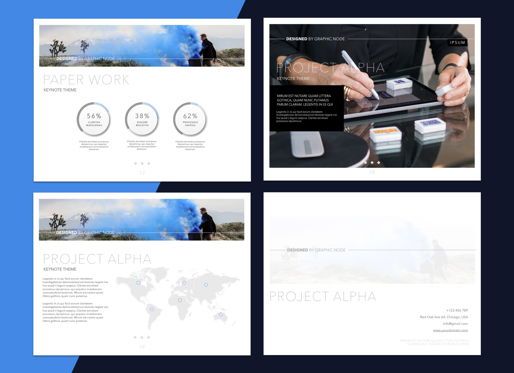 Project Alpha Keynote Presentation Template, Diapositiva 6, 04739, Modelos de negocios — PoweredTemplate.com