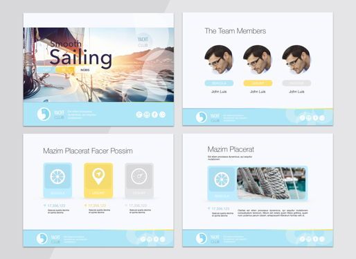 Smooth Sailing Keynote Presentation Template, Slide 2, 04770, Model Bisnis — PoweredTemplate.com