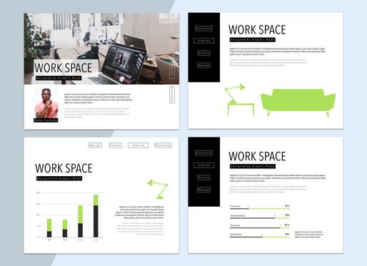 Work Space 02 Keynote Presentation Template, Diapositive 5, 04798, Modèles commerciaux — PoweredTemplate.com