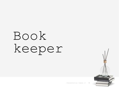 Bookkeeper PowerPoint Template, Deslizar 10, 04814, Modelos de Apresentação — PoweredTemplate.com