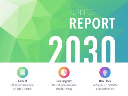 Business Report Colorite Keynote Template, Deslizar 2, 04815, Modelos de Apresentação — PoweredTemplate.com