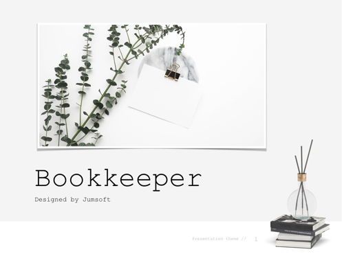 Bookkeeper Google Slides, Deslizar 2, 04818, Modelos de Apresentação — PoweredTemplate.com