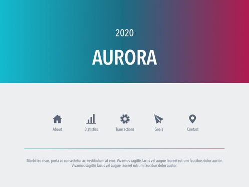 Aurora Google Slides Theme, Slide 2, 04841, Infografis — PoweredTemplate.com