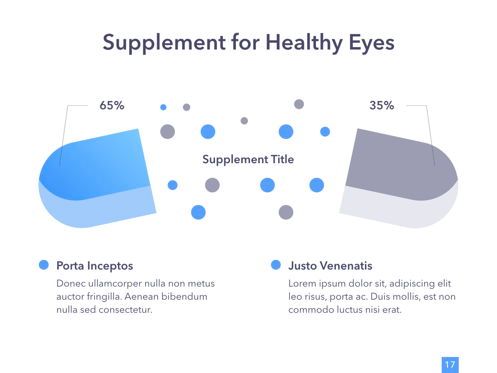 Eye Health Google Slides Template, スライド 18, 04845, 医療用図＆グラフ — PoweredTemplate.com