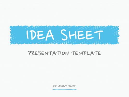 Idea Sheet PowerPoint Presentation Template, 슬라이드 2, 04858, 프레젠테이션 템플릿 — PoweredTemplate.com