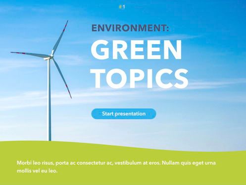 Environment Friendly PowerPoint Template, スライド 2, 04860, インフォグラフィック — PoweredTemplate.com