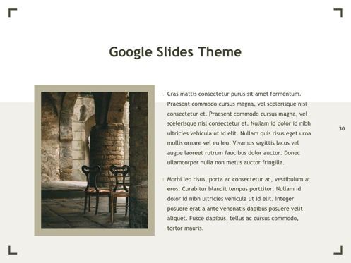 Exhibit Google Slides Template, Slide 31, 04866, Presentation Templates — PoweredTemplate.com