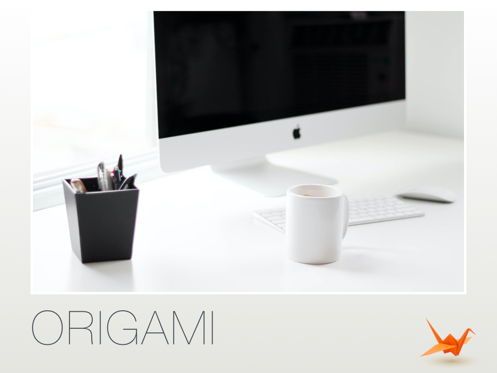 Origami Keynote Presentation Template, Dia 4, 04888, Businessmodellen — PoweredTemplate.com