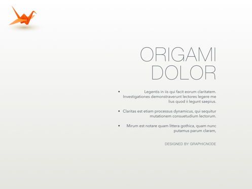 Origami Keynote Presentation Template, Deslizar 7, 04888, Modelos de Negócio — PoweredTemplate.com