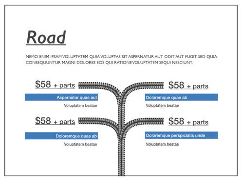 Road Keynote Presentation Template, Slide 14, 04890, Business Models — PoweredTemplate.com