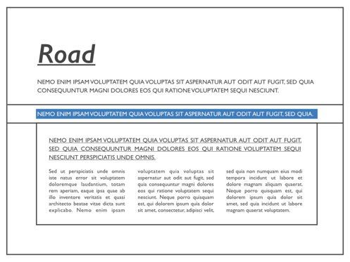 Road Keynote Presentation Template, Slide 2, 04890, Modelli di lavoro — PoweredTemplate.com