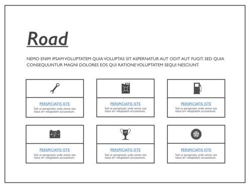 Road Keynote Presentation Template, Slide 38, 04890, Business Models — PoweredTemplate.com
