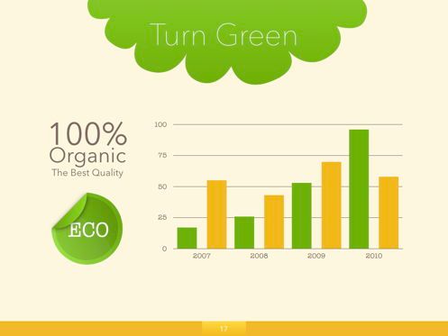 Turn Green Keynote Presentation Template, Slide 10, 04892, Model Bisnis — PoweredTemplate.com