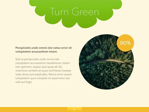 Turn Green Keynote Presentation Template, Slide 24, 04892, Model Bisnis — PoweredTemplate.com