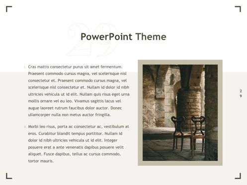 Exhibit PowerPoint Template, Slide 30, 04898, Presentation Templates — PoweredTemplate.com