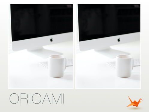 Origami Powerpoint Presentation Template, Slide 2, 04904, Business Models — PoweredTemplate.com