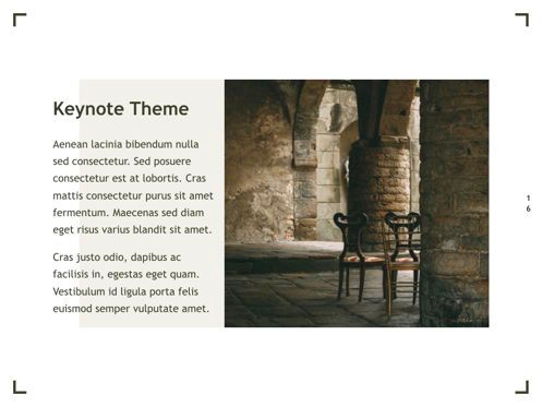 Exhibit Keynote Template, Diapositive 17, 04918, Modèles de présentations — PoweredTemplate.com