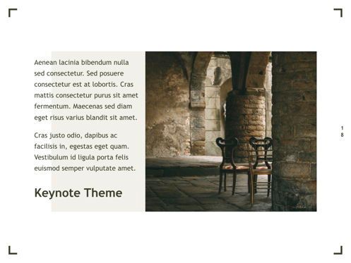 Exhibit Keynote Template, Diapositive 19, 04918, Modèles de présentations — PoweredTemplate.com