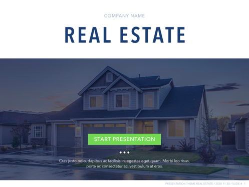 Real Estate Keynote Template, Dia 2, 04919, Presentatie Templates — PoweredTemplate.com