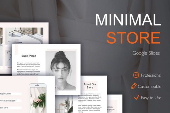 Minimal Store Google Slides Theme, 04934, Presentation Templates — PoweredTemplate.com