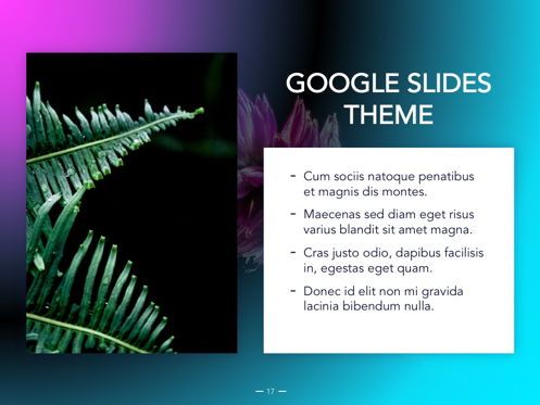 Vivid Google Slides Theme, Diapositiva 18, 04967, Plantillas de presentación — PoweredTemplate.com