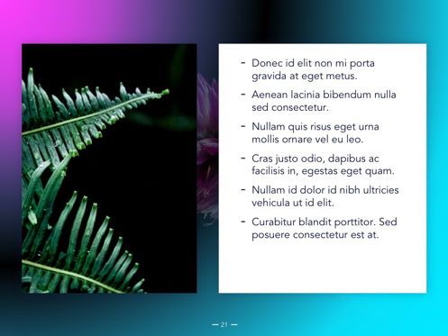 Vivid Google Slides Theme, Diapositive 22, 04967, Modèles de présentations — PoweredTemplate.com