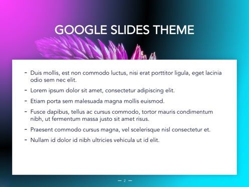 Vivid Google Slides Theme, Diapositiva 3, 04967, Plantillas de presentación — PoweredTemplate.com