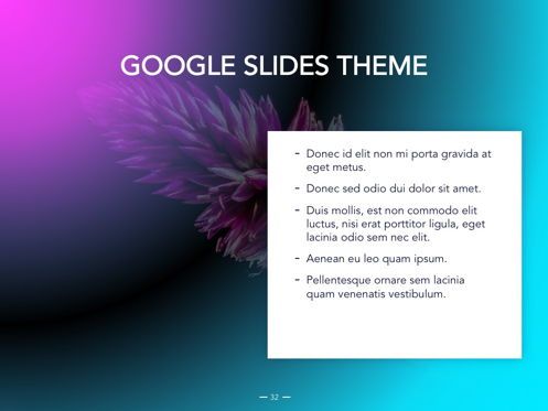 Vivid Google Slides Theme, Slide 33, 04967, Modelli Presentazione — PoweredTemplate.com