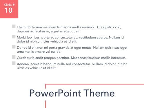 Living Coral PowerPoint Theme, Diapositiva 11, 04969, Plantillas de presentación — PoweredTemplate.com