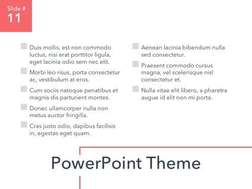 Living Coral PowerPoint Theme, Diapositiva 12, 04969, Plantillas de presentación — PoweredTemplate.com