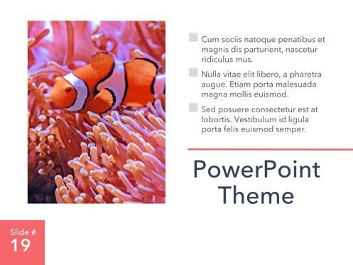 Living Coral PowerPoint Theme, Diapositiva 20, 04969, Plantillas de presentación — PoweredTemplate.com