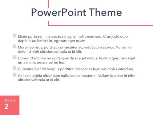 Living Coral PowerPoint Theme, Diapositive 3, 04969, Modèles de présentations — PoweredTemplate.com