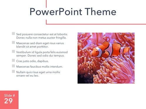 Living Coral PowerPoint Theme, Diapositiva 30, 04969, Plantillas de presentación — PoweredTemplate.com