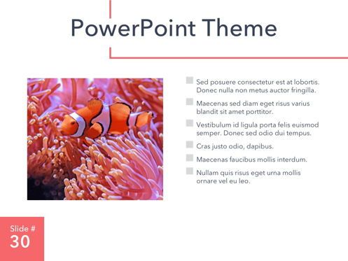 Living Coral PowerPoint Theme, Diapositiva 31, 04969, Plantillas de presentación — PoweredTemplate.com