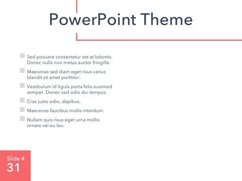 Living Coral PowerPoint Theme, Diapositiva 32, 04969, Plantillas de presentación — PoweredTemplate.com