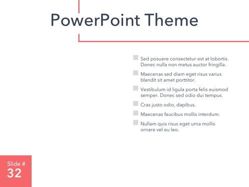 Living Coral PowerPoint Theme, Diapositive 33, 04969, Modèles de présentations — PoweredTemplate.com